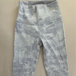Lululemon Gray Camo biker shorts